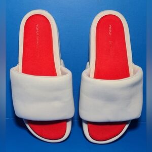 Adidas Y-3 By Yohji Yamamoto Men's Neoprene Beige Platform Sandals Size 10 US